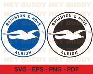 Brighton And Hove Albion Logo - Layered SVG