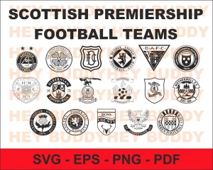 Scottish Premier league Mono Vector Logos