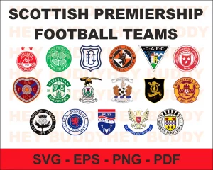 Scottish premiership vector Logo Collection