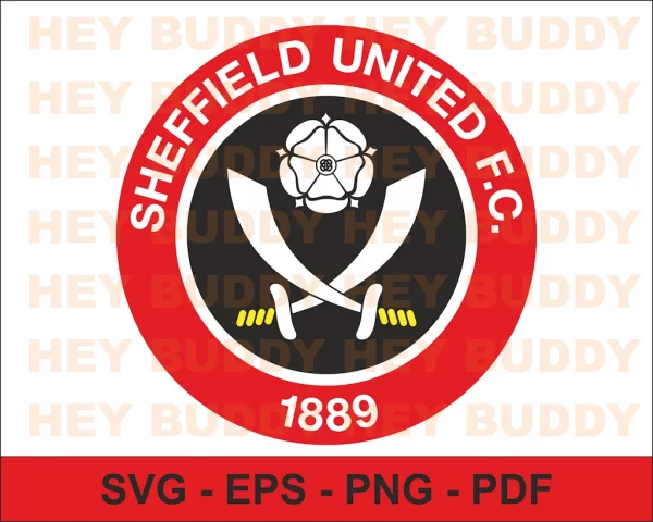Sheffield United coloured SVG layered vector image