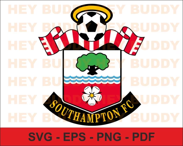 Southampton FC vector logo colour layered SVG